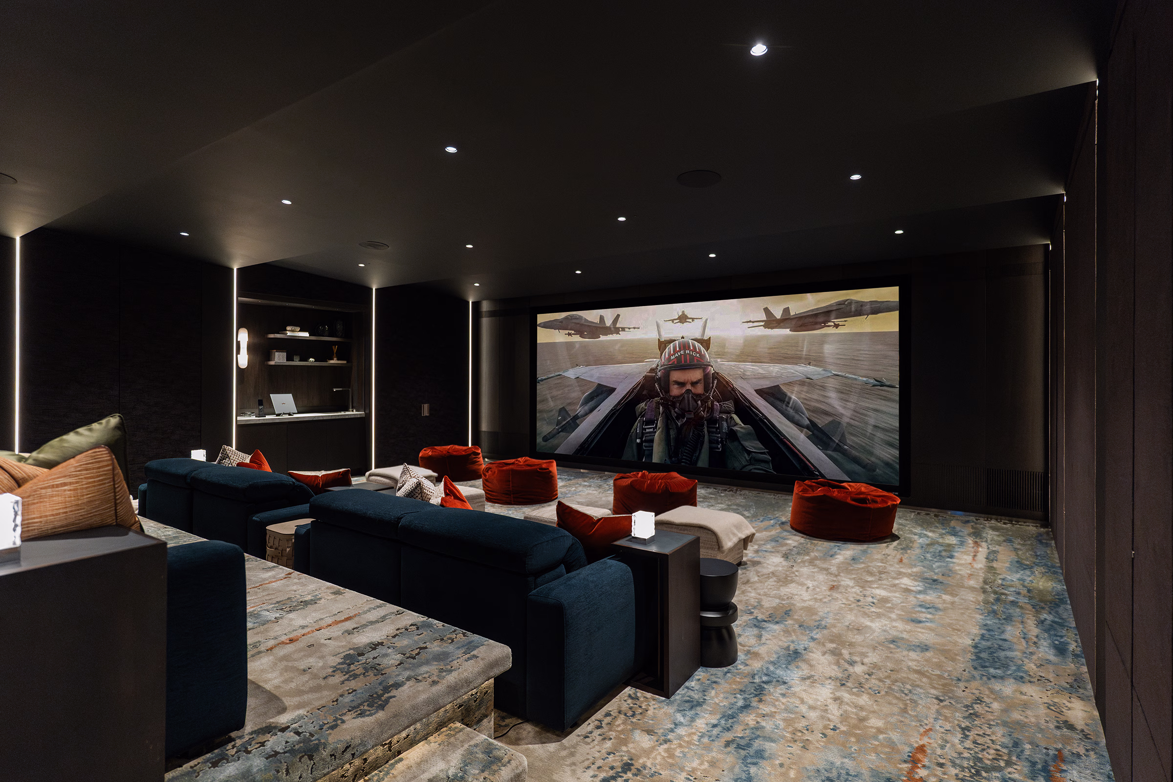 Another view of Bryanston Cinema interior showcasing audio visual installation and seating arrangement